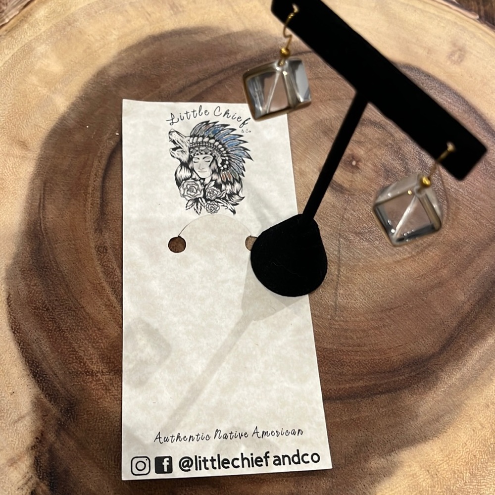 Handmade glass earrings